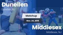 Matchup: Dunellen vs. Middlesex  2016
