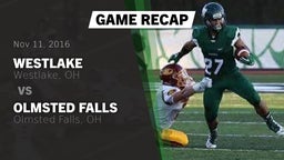 Recap: Westlake  vs. Olmsted Falls  2016