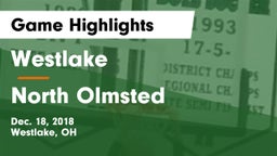 Westlake  vs North Olmsted  Game Highlights - Dec. 18, 2018