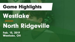 Westlake  vs North Ridgeville  Game Highlights - Feb. 15, 2019