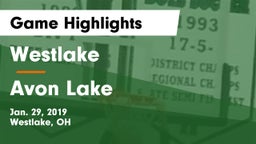 Westlake  vs Avon Lake  Game Highlights - Jan. 29, 2019