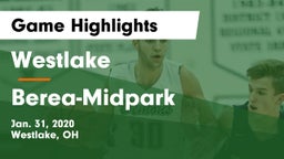 Westlake  vs Berea-Midpark  Game Highlights - Jan. 31, 2020