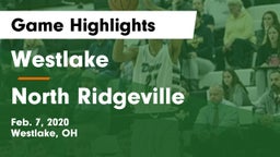 Westlake  vs North Ridgeville  Game Highlights - Feb. 7, 2020