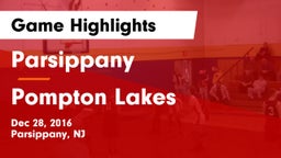 Parsippany  vs Pompton Lakes  Game Highlights - Dec 28, 2016