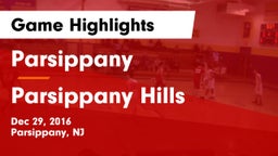 Parsippany  vs Parsippany Hills  Game Highlights - Dec 29, 2016