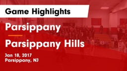Parsippany  vs Parsippany Hills  Game Highlights - Jan 18, 2017