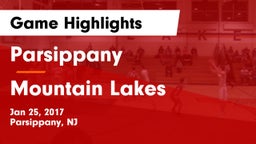 Parsippany  vs Mountain Lakes  Game Highlights - Jan 25, 2017
