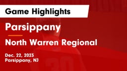 Parsippany  vs North Warren Regional  Game Highlights - Dec. 22, 2023