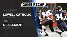 Recap: Lowell Catholic  vs. St. Clement  2016