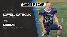 Recap: Lowell Catholic  vs. Marian  2016