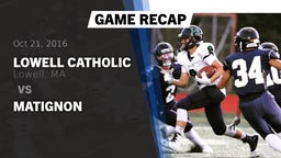 Recap: Lowell Catholic  vs. Matignon  2016