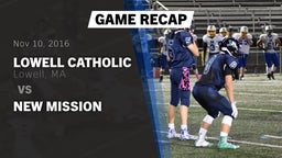 Recap: Lowell Catholic  vs. New Mission  2016