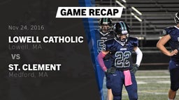 Recap: Lowell Catholic  vs. St. Clement  2016