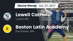Recap: Lowell Catholic  vs. Boston Latin Academy  2017