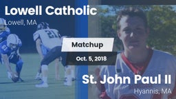 Matchup: Lowell Catholic vs. St. John Paul II  2018