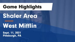 Shaler Area  vs West Mifflin Game Highlights - Sept. 11, 2021
