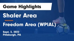 Shaler Area  vs Freedom Area  (WPIAL) Game Highlights - Sept. 3, 2022