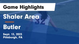 Shaler Area  vs Butler  Game Highlights - Sept. 13, 2023