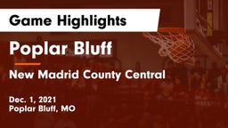 Poplar Bluff  vs New Madrid County Central  Game Highlights - Dec. 1, 2021