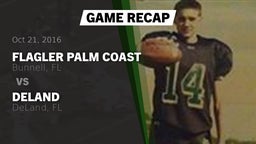 Recap: Flagler Palm Coast  vs. DeLand  2016
