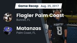 Recap: Flagler Palm Coast  vs. Matanzas  2017