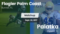 Matchup: Flagler Palm Coast vs. Palatka  2017
