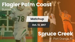 Matchup: Flagler Palm Coast vs. Spruce Creek  2017