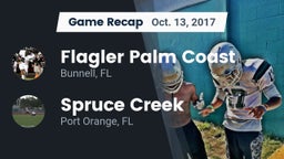 Recap: Flagler Palm Coast  vs. Spruce Creek  2017