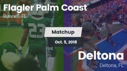 Matchup: Flagler Palm Coast vs. Deltona  2018