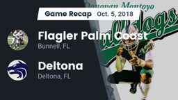 Recap: Flagler Palm Coast  vs. Deltona  2018