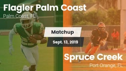 Matchup: Flagler Palm Coast vs. Spruce Creek  2019