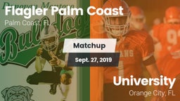 Matchup: Flagler Palm Coast vs. University  2019