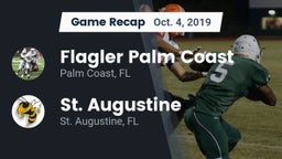 Recap: Flagler Palm Coast  vs. St. Augustine  2019