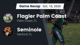 Recap: Flagler Palm Coast  vs. Seminole  2020