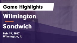 Wilmington  vs Sandwich  Game Highlights - Feb 15, 2017