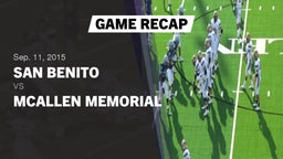 Recap: San Benito  vs. McAllen Memorial  2015