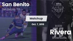 Matchup: San Benito High vs. Rivera  2016