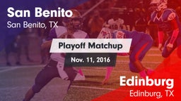 Matchup: San Benito High vs. Edinburg  2016