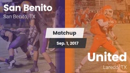 Matchup: San Benito High vs. United  2017
