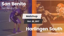 Matchup: San Benito High vs. Harlingen South  2017