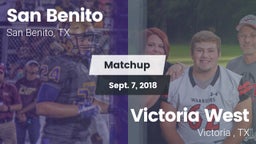Matchup: San Benito High vs. Victoria West  2018