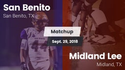 Matchup: San Benito High vs. Midland Lee  2018