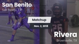 Matchup: San Benito High vs. Rivera  2018