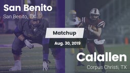 Matchup: San Benito High vs. Calallen  2019