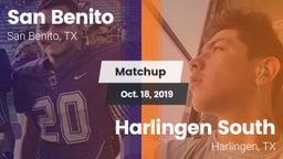 Matchup: San Benito High vs. Harlingen South  2019