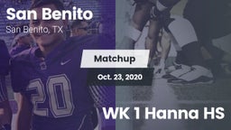 Matchup: San Benito High vs. WK 1 Hanna HS 2020