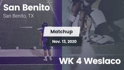Matchup: San Benito High vs. WK 4 Weslaco 2020