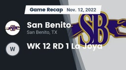 Recap: San Benito  vs. WK 12 RD 1 La Joya 2022