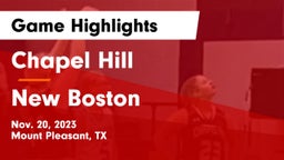 Chapel Hill  vs New Boston  Game Highlights - Nov. 20, 2023