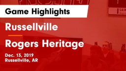Russellville  vs Rogers Heritage  Game Highlights - Dec. 13, 2019